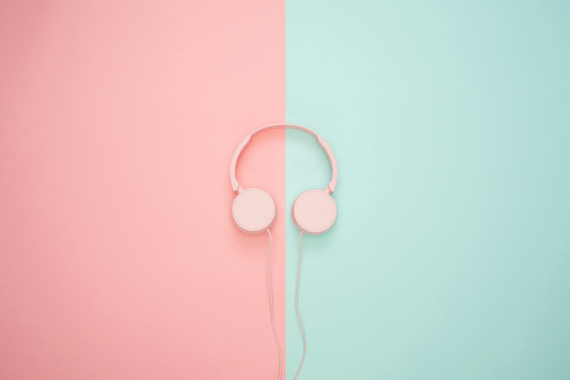 white corded headphones